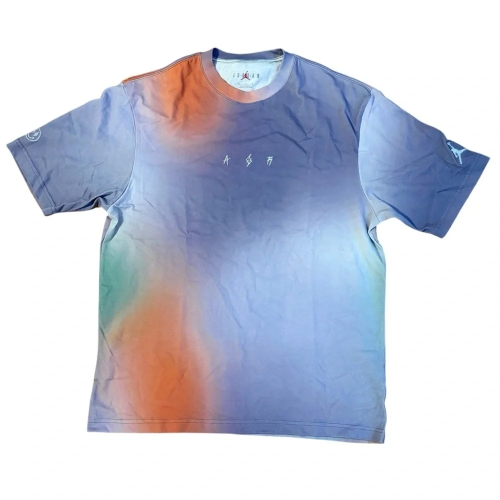 Nike Air Jordan x J Balvin T-Shirt Tie Dye FJ6141-630 Size-Medium